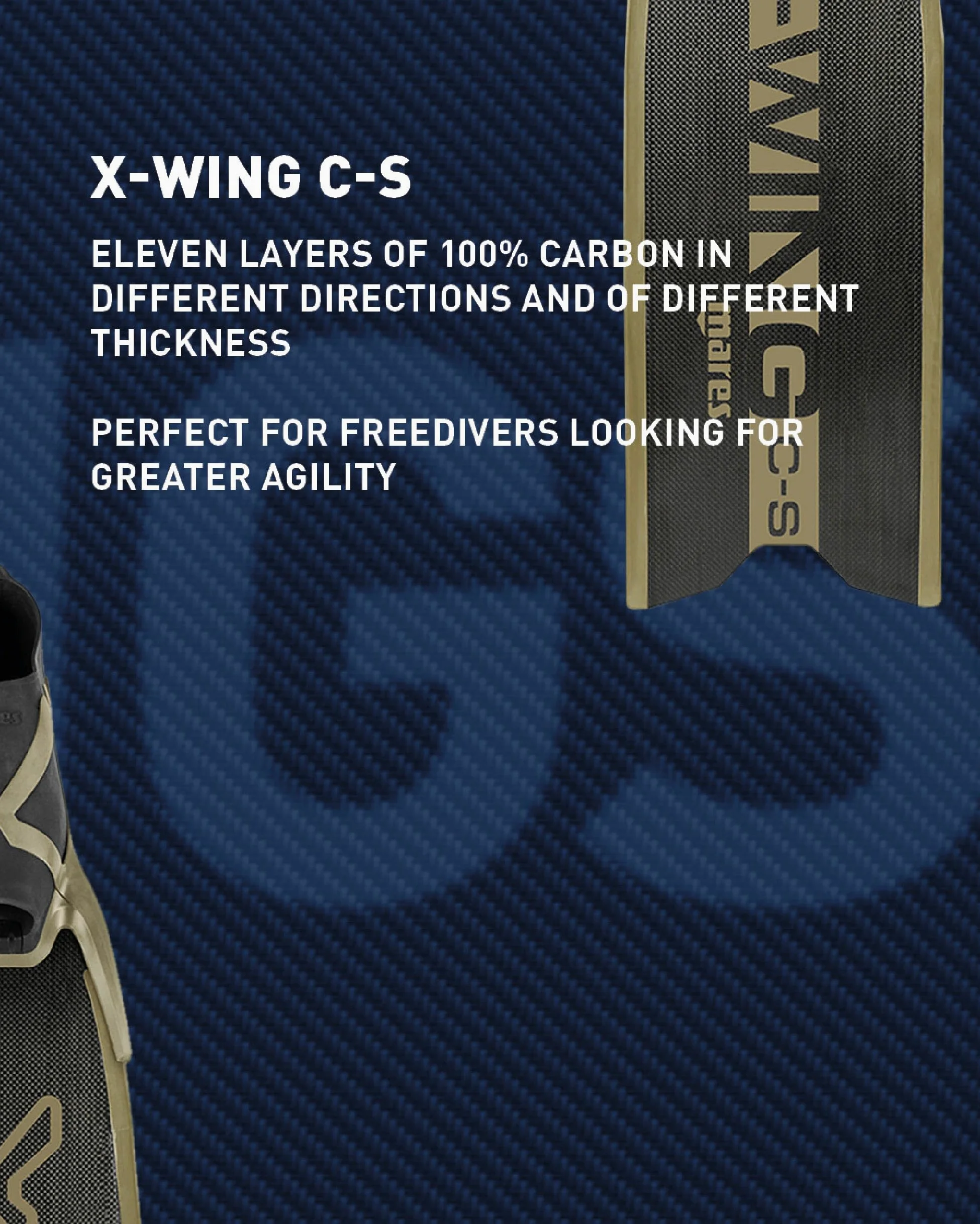 Mares Fins X-Wing C-S Green Foot Pocket 420422MED036