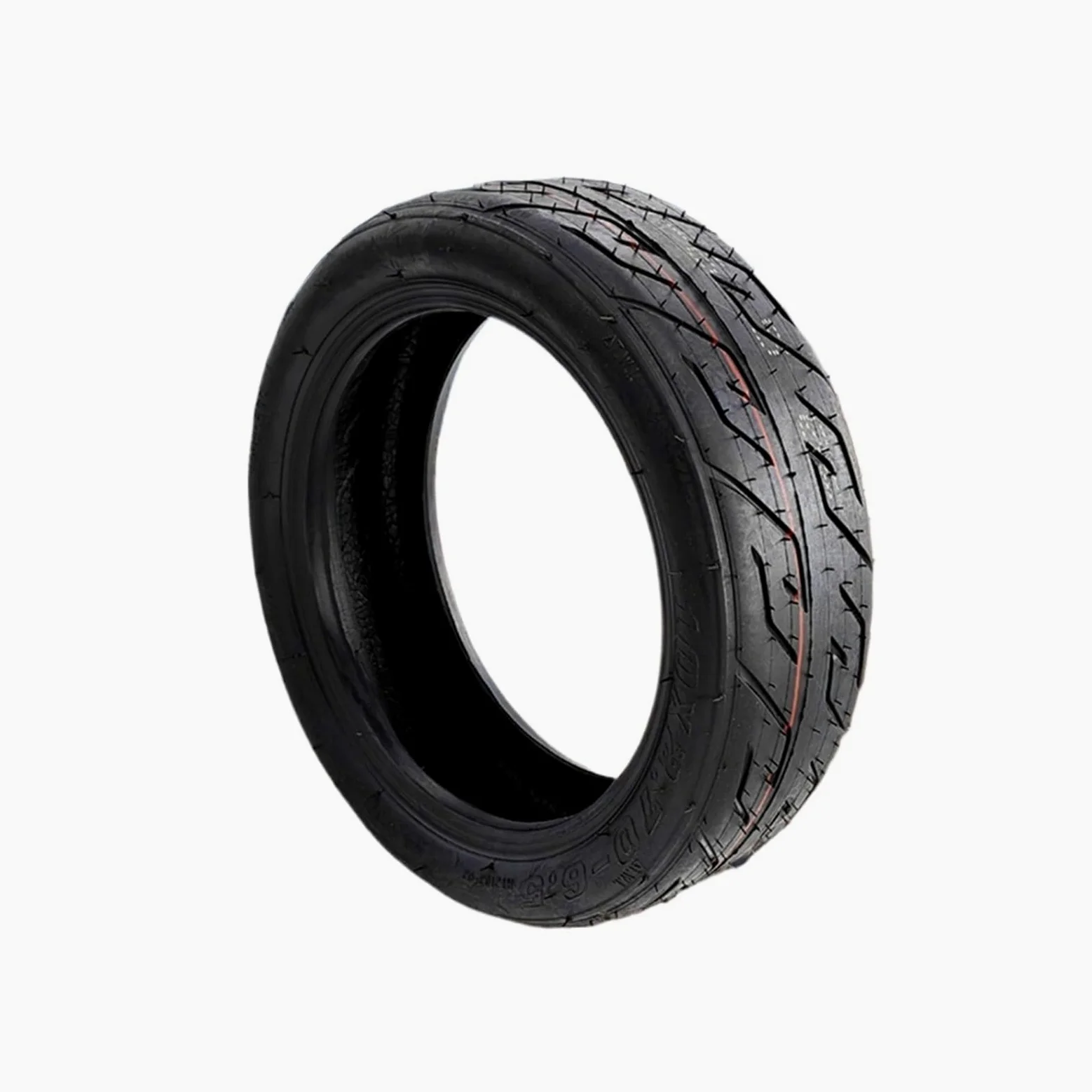 Ruedas Macizas Patinete Electricos Neumático sin cámara de 10 Pulgadas, 10x2,70-6,5, neumático de Repuesto de Goma for Patinete eléctrico, Antideslizante for Piezas de Patinete eléctrico