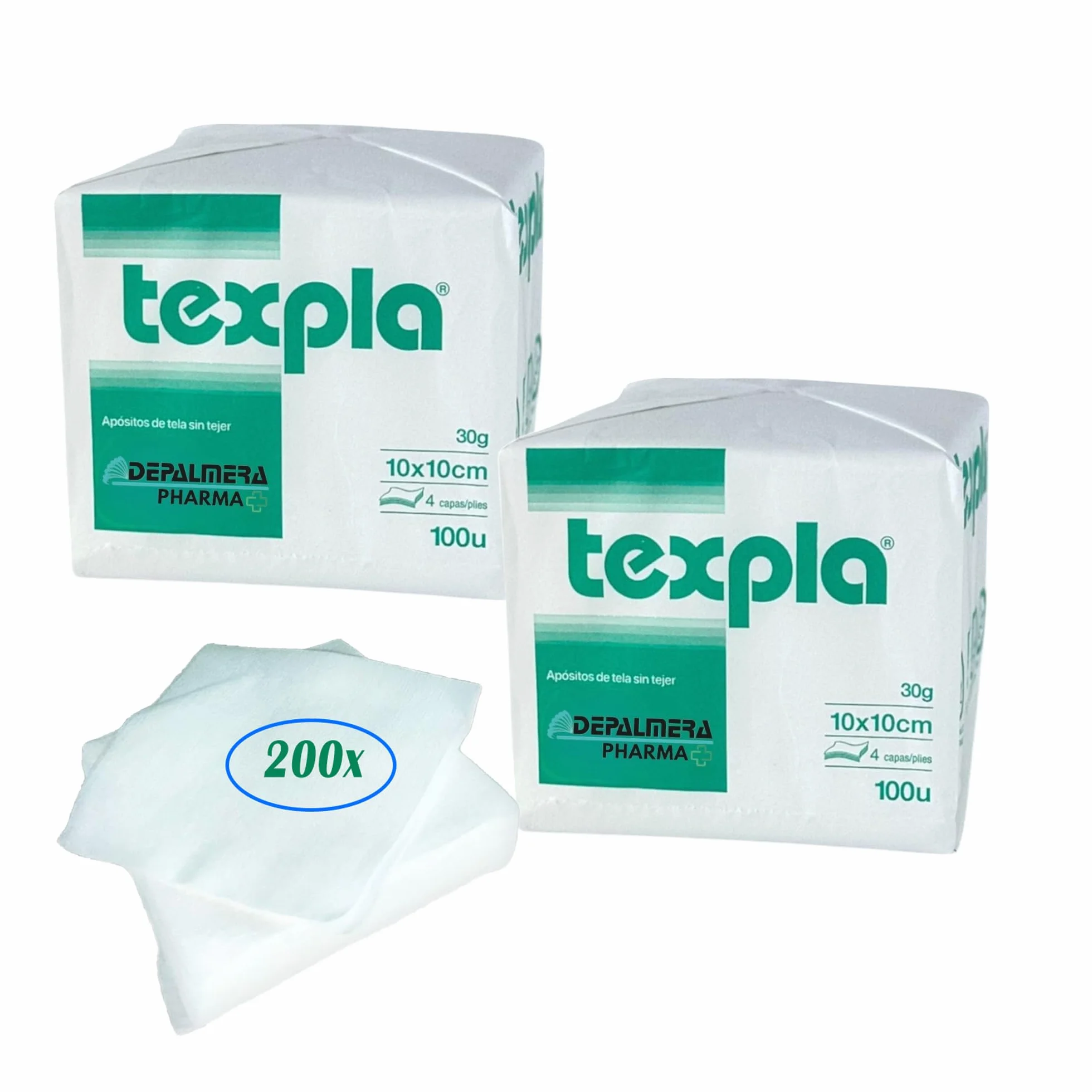 Gasa No Esteril TNT Plegada 10x10cm Pack 200 Unidades