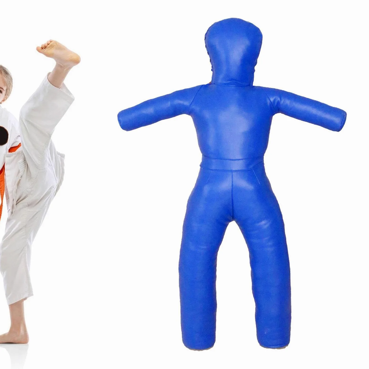 Qianly Grappling Dummy Martial Arts sin Relleno Multipropósito Resistente jiu Jitsu Cuero ficción PU para Kickboxing, Boxeo, Accesorio de Entrenamiento