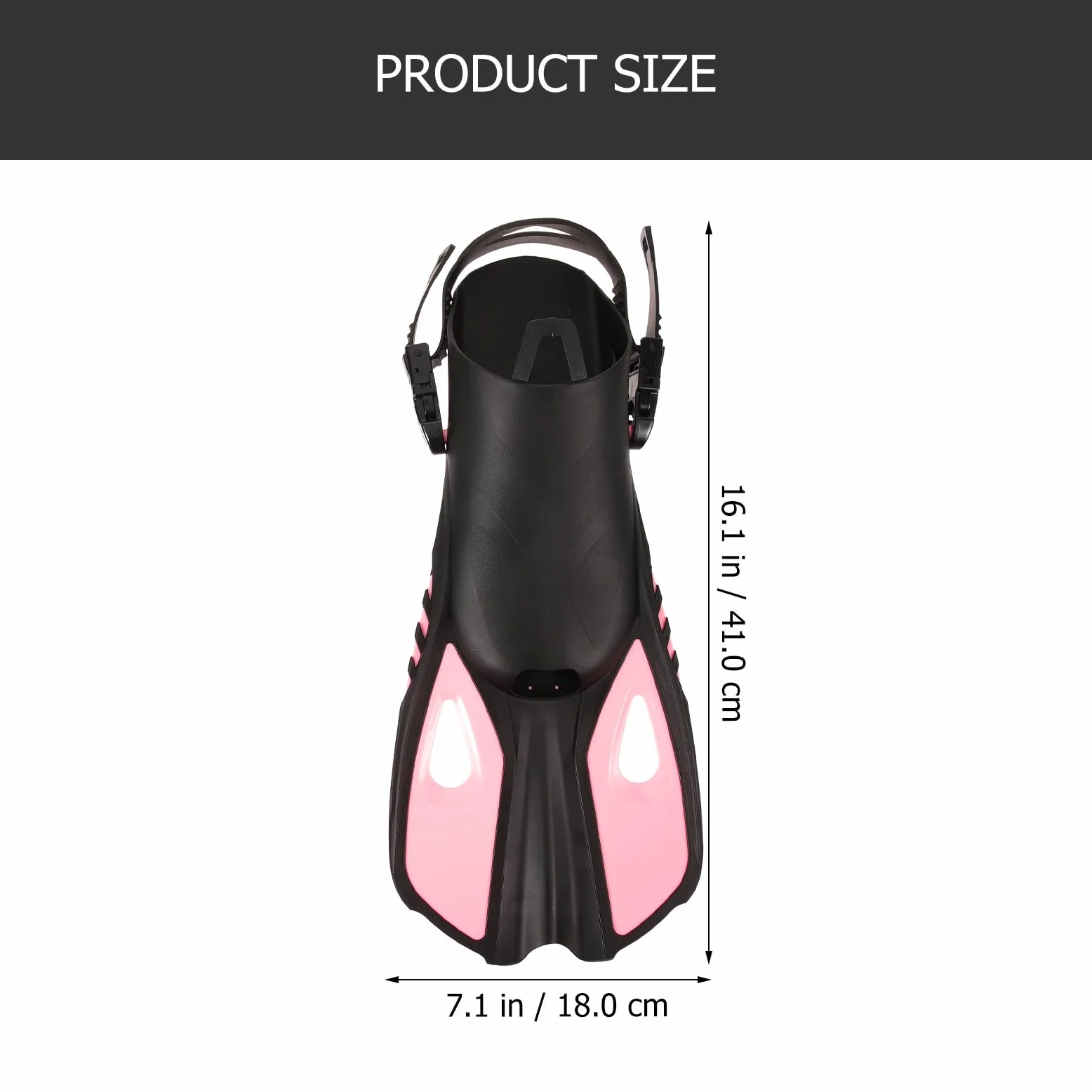 Aletas de Buceo Ajustables para Adultos, Silicona, Rosa L/xl, 1 Par | Aletas de Entrenamiento de Natación, Talón Abierto, para Buceo y Ejercicios en Piscina