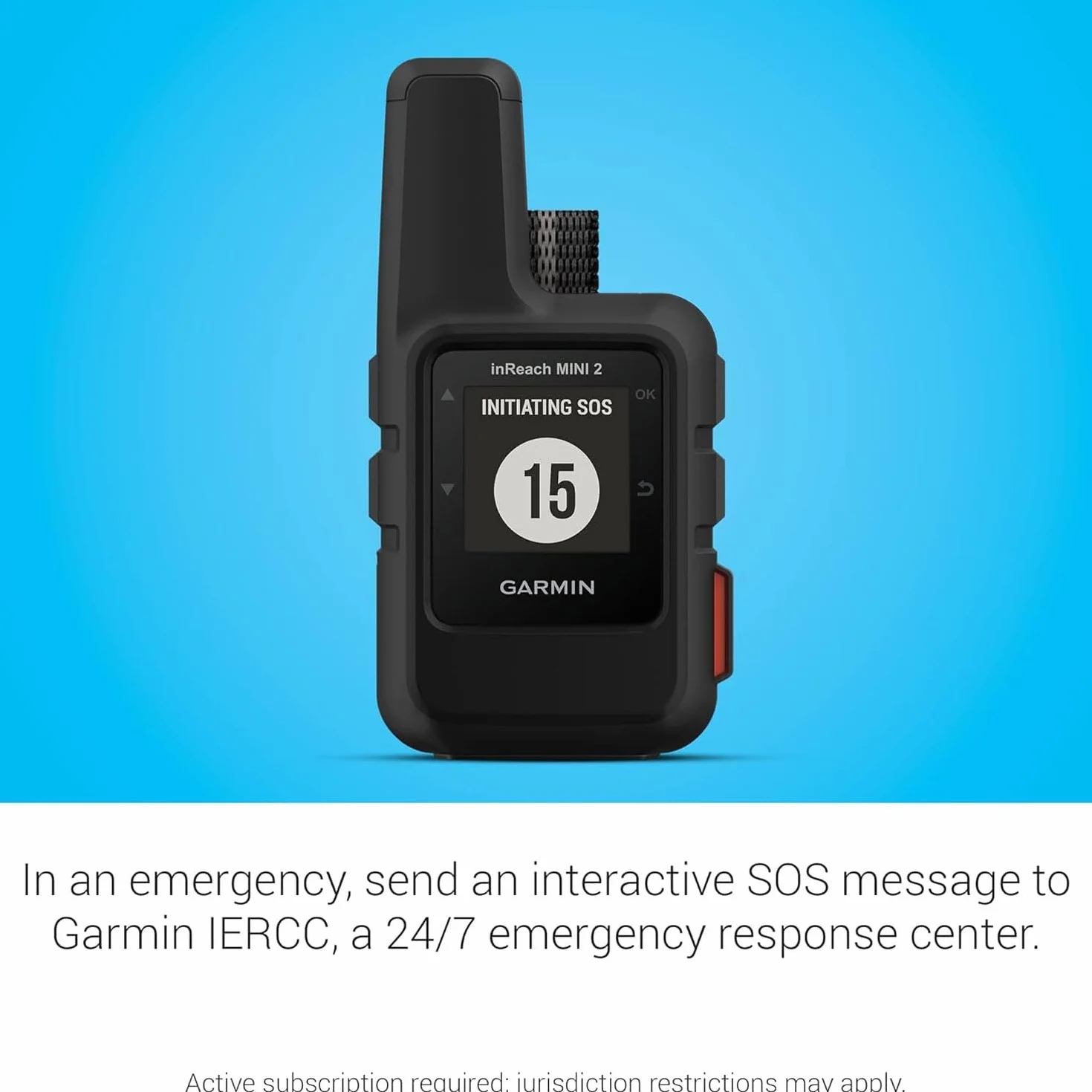 Garmin inReach Mini 2 - Comunicador por satélite Ligero y Compacto, para Senderismo, Color Negro