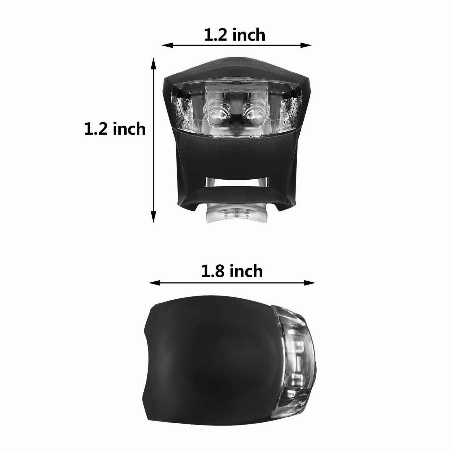 EISTEE Luces for Bicicleta, Luces for Bicicleta, Luces for Bicicleta, Luces for Bicicleta, Luces LED Impermeables for Bicicleta, Luces Delanteras y traseras Surtidas de 16 Piezas