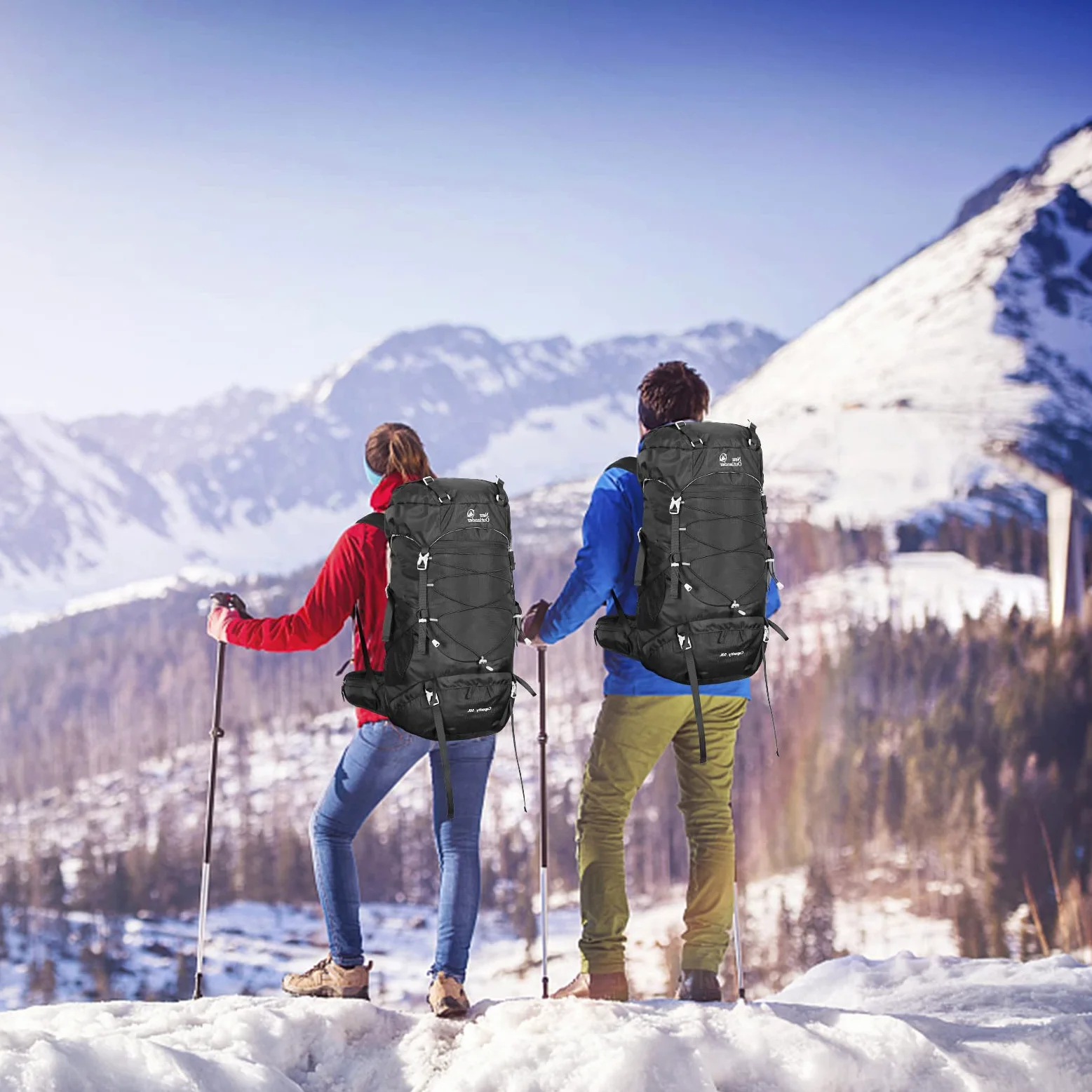 Lixada Mochila de Senderismo de 50L Mochila de Viaje para Acampar MontañIsmo Mochila para Deportes al Aire Libre Mochila Grandes para Hombre y Mujer Impermeable Mochila de Senderismo Mochila de Viaje