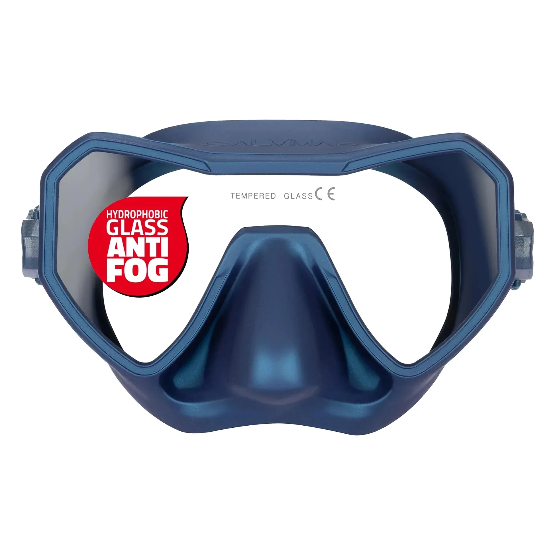 Salvimar, Combo - Máscara Neo Anti Fog Shining Azul + Bite Air Snorkel
