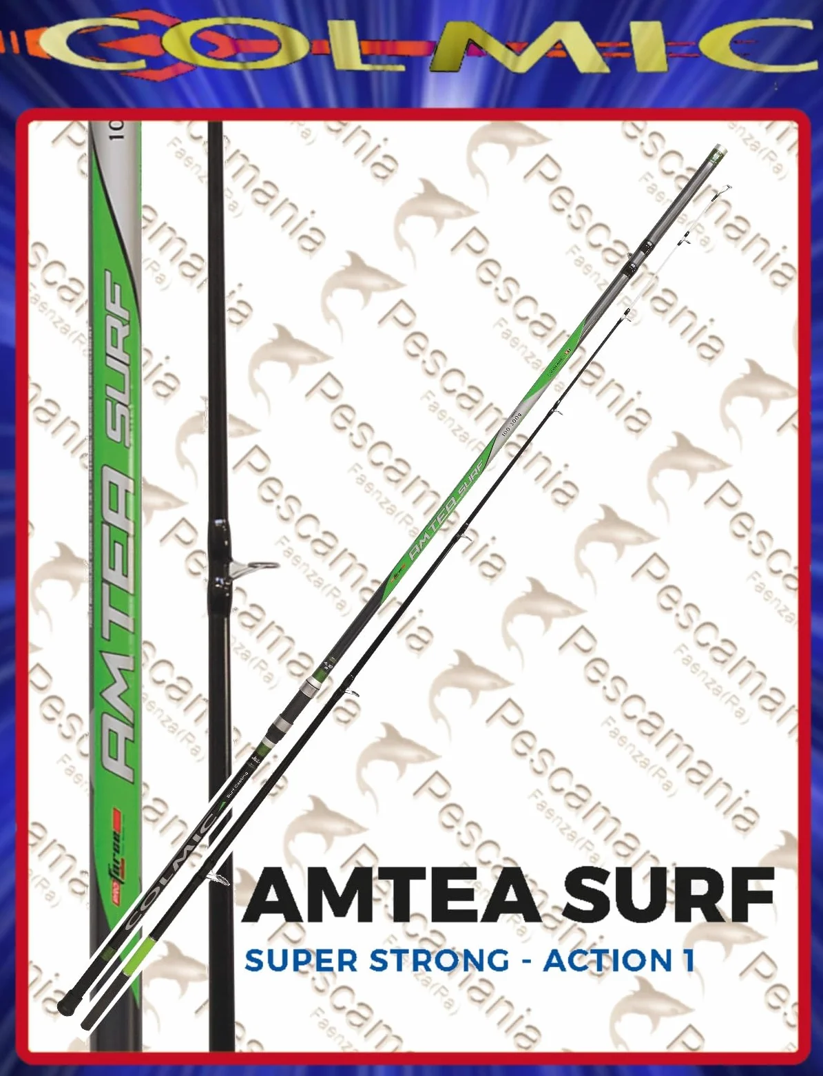 Colmic Amtea Surf 4.10 m 100-300 g Cañas de Pescar Surfcasting Telescópica