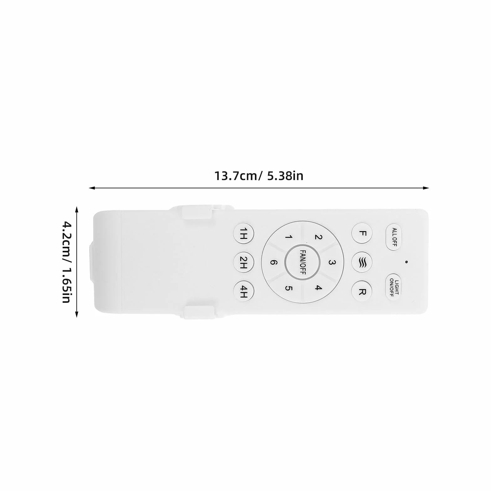 COLLBATH 2 mandos a distancia para ventilador de techo, control de 6 velocidades, regulador de intensidad de luz, temporizador 1-4 horas