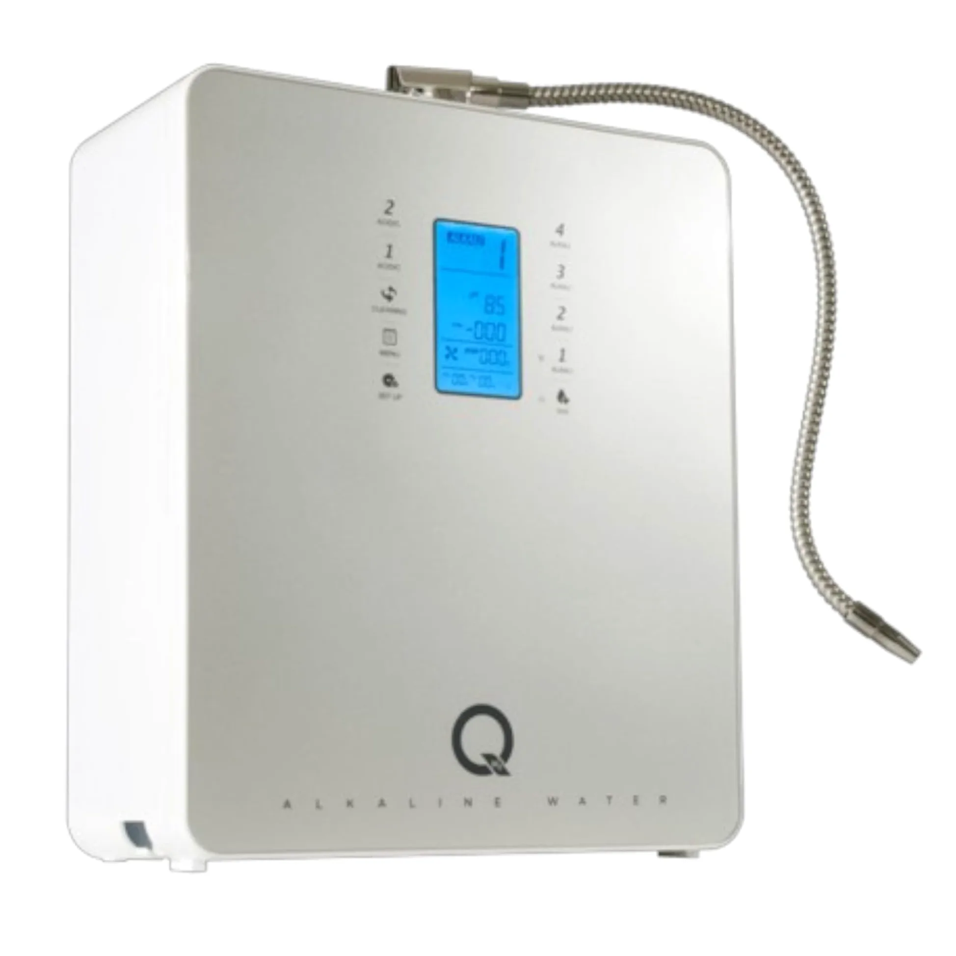 Tyent - Ionizador de agua Q-Series - Sistema de filtración dual - Purificación de agua mejorada de hidrógeno - Ajustes de pH ajustables - Panel táctil de color retroiluminado y parada de flujo