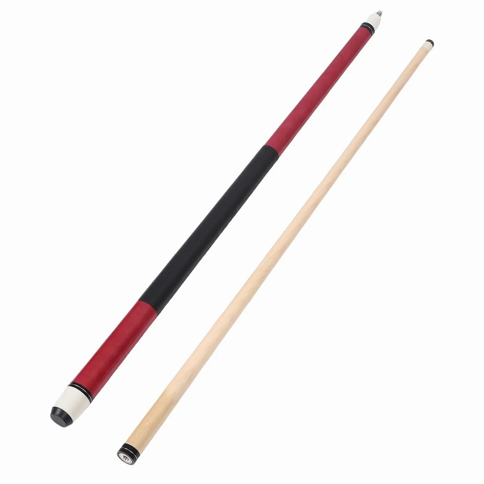 Palo de Billar de Madera de Arce 1/2 con Punta de 13 Mm Billar Profesional de 2 Piezas para Control y Potencia Equilibrada en Juegos de Deportes de Mesa