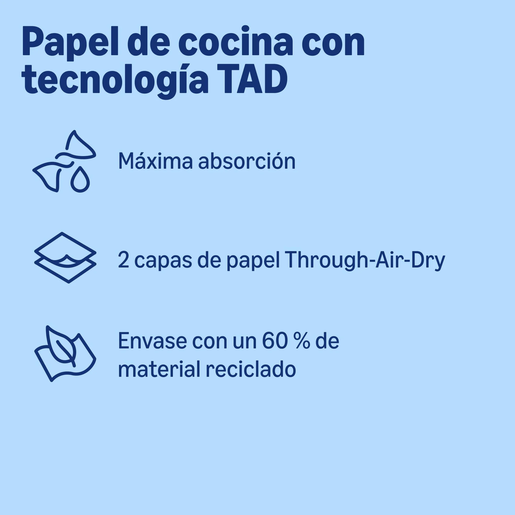by Amazon rollo de cocina TAD ultra absorbente, 32 rollos, 51 hojas, certificado FSC