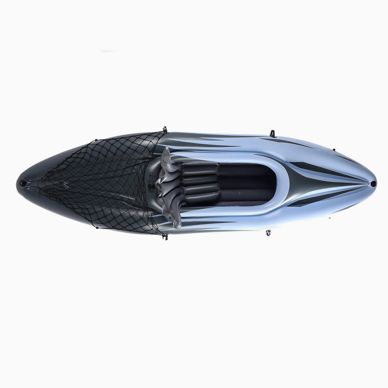 Generic Juego de Kayak Inflable para 1, Canoa Portátil Resistente a los Rayos UV para Pescar, Material Duradero de PVC de 107,9 Pulgadas