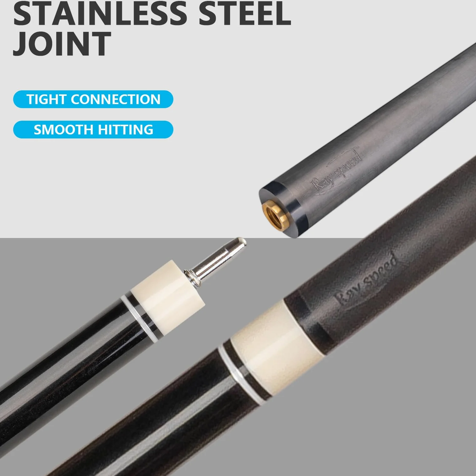 Taco de billar de fibra de carbono de 12,5 mm, baja desviación, tecnología de carbono completo, palo de billar para adultos, taco de billar profesional con junta de pin Uni-loc