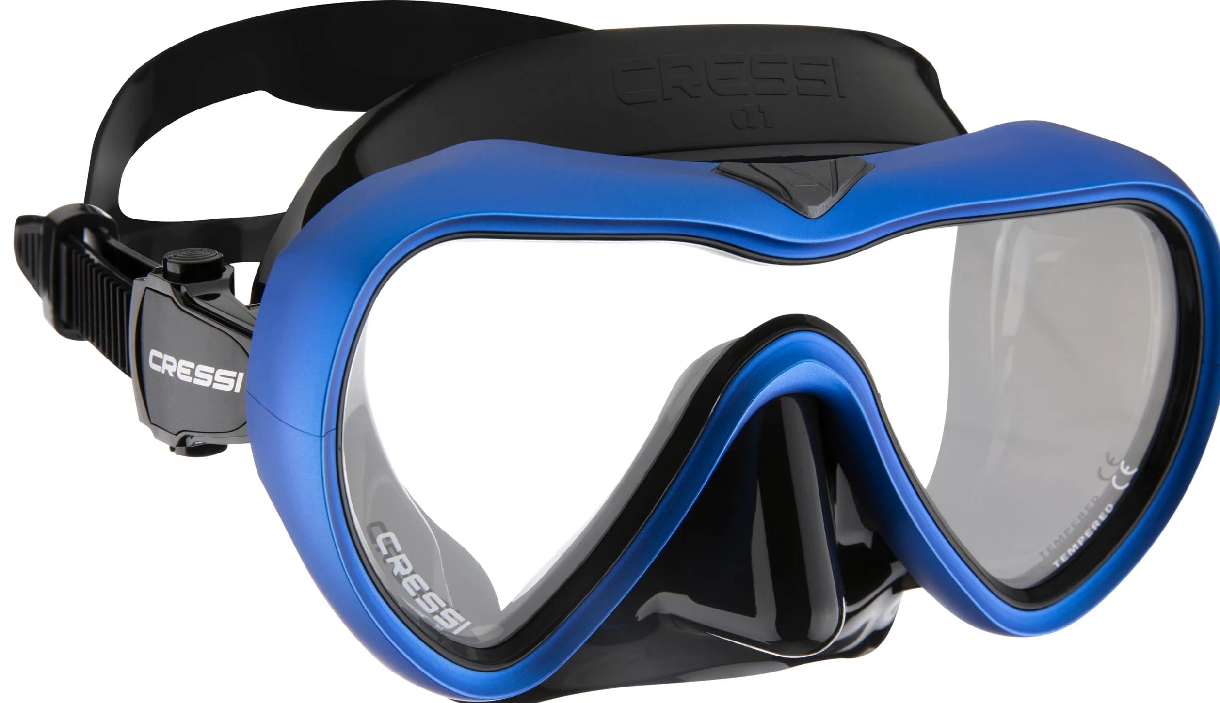 Cressi A1 Mask Lens Anti Fog - Máscara de Buceo y apnea con Lentes antiniebla, Talla única, Adultos
