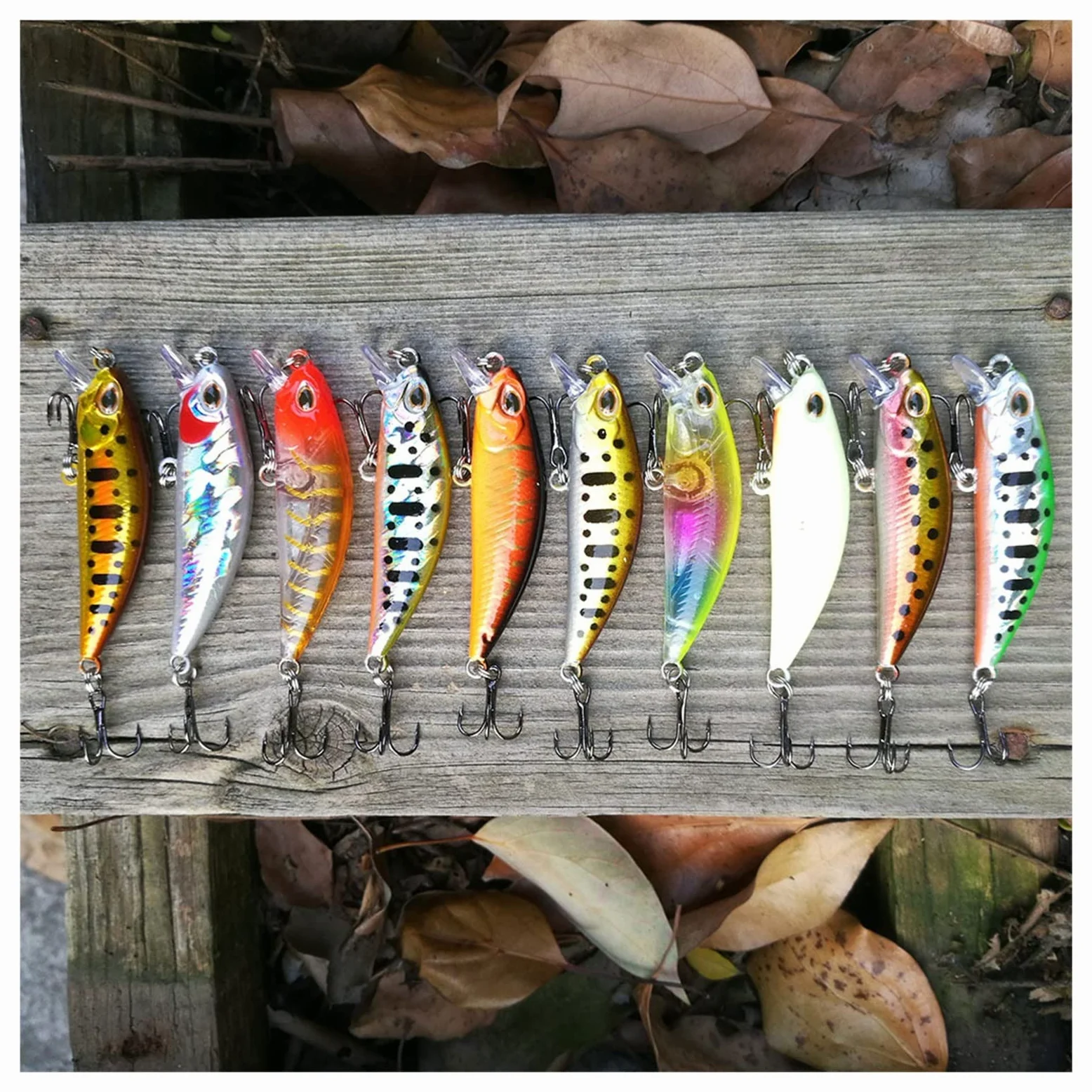 XILILHC 10 Uds Cebo Artificial Que Se Hunde Señuelos De Pesca Wobblers | Aparejos de pesca con cebo de baño de río, cebo de carpa