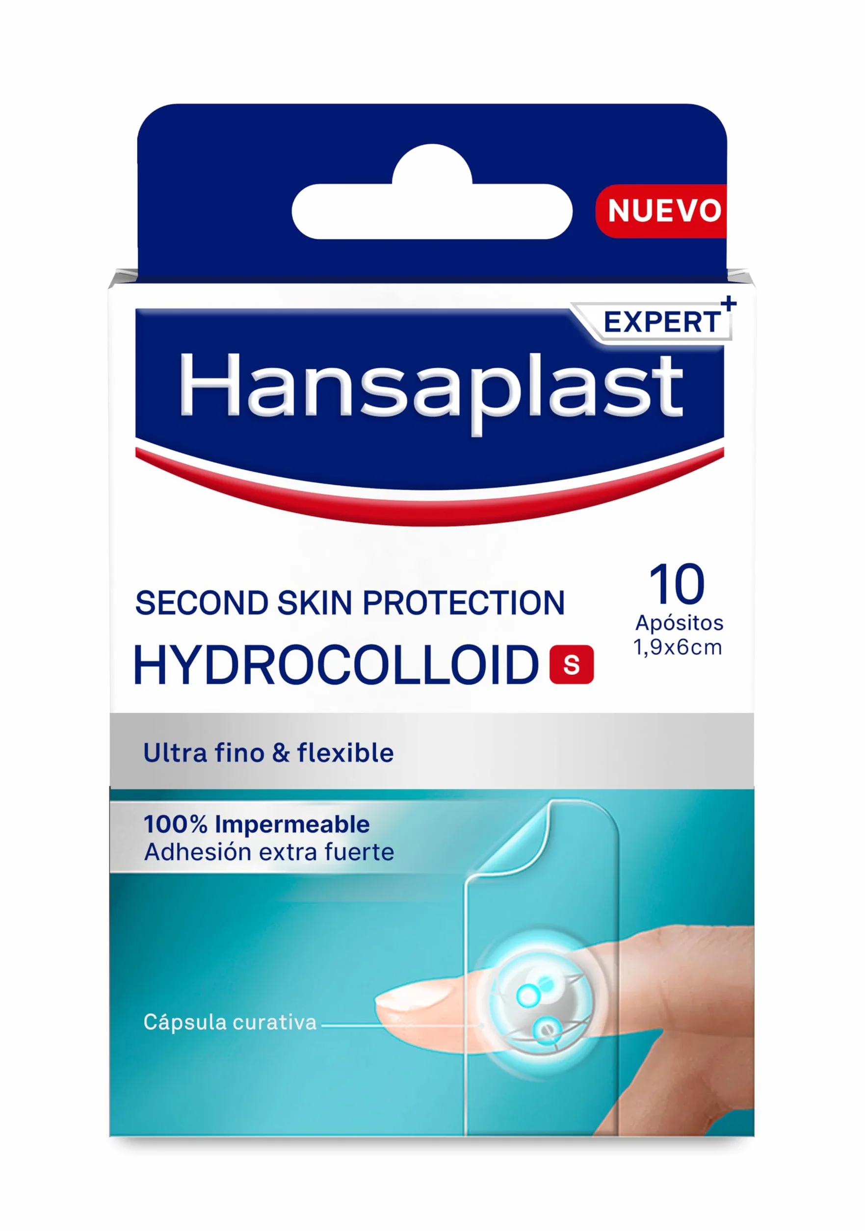 Hansaplast Apósitos Hidrocoloides S 10 Impermeables Curación Rápida Dedos Ultrafinos Flexibles