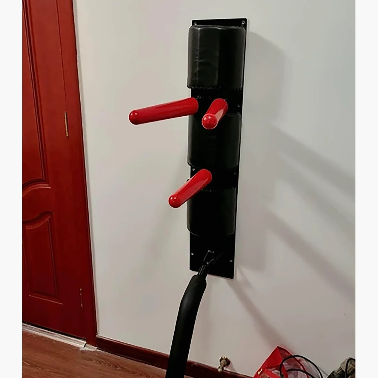Wing Chun - Chupete de entrenamiento de artes marciales, montaje en pared, para practicar karate, patadas, palos de madera