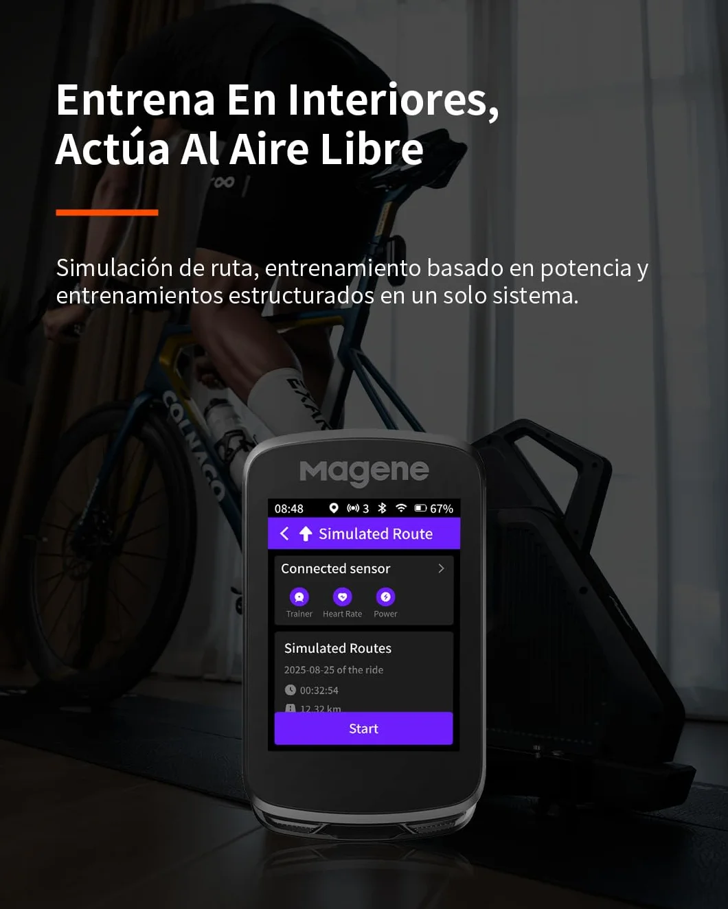 Magene C606/C606 V2 GPS Ciclocomputador, ClimbPro, Wi-Fi y Bluetooth