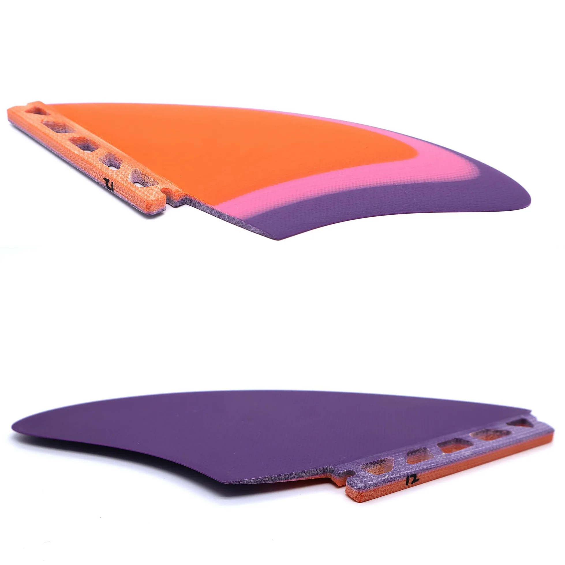 AQUBONA Aletas de doble quilla – Aletas de doble aleta para tabla de surf de pescado Twin Keels – Suave fibra de vidrio flexible (colorido)
