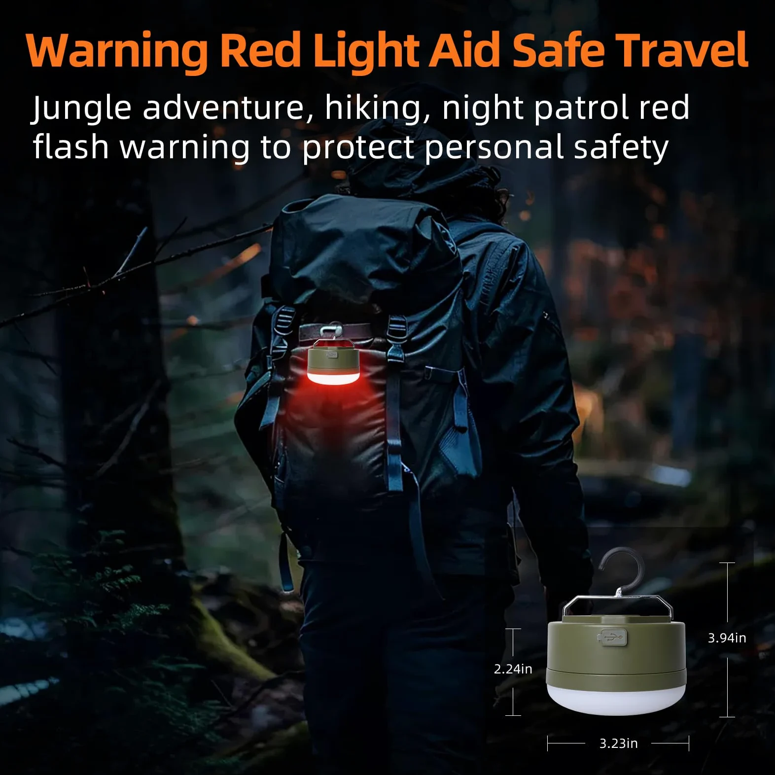 Luces de tienda de campaña recargables de 1000 lm, linterna LED para camping, IPX5, impermeable, con 4 modos y banco de energía, luz portátil de 3000 mAh para exteriores, para camping, senderismo