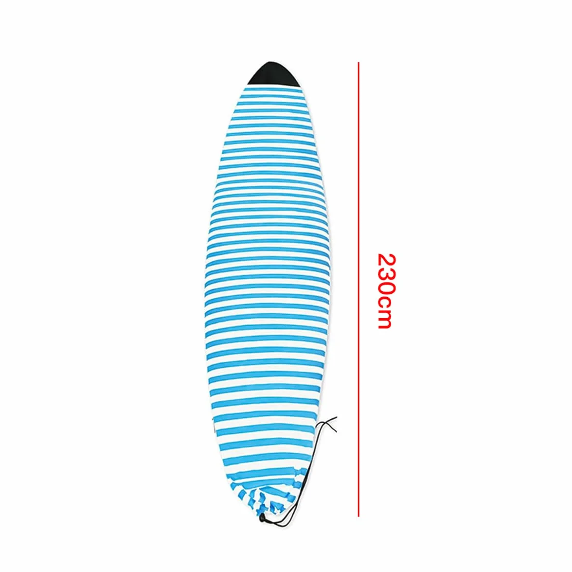Sarini Funda para calcetín de tabla de surf, bolsa elástica de secado rápido con cierre de cordón, protector de nariz acolchado, accesorios de surf