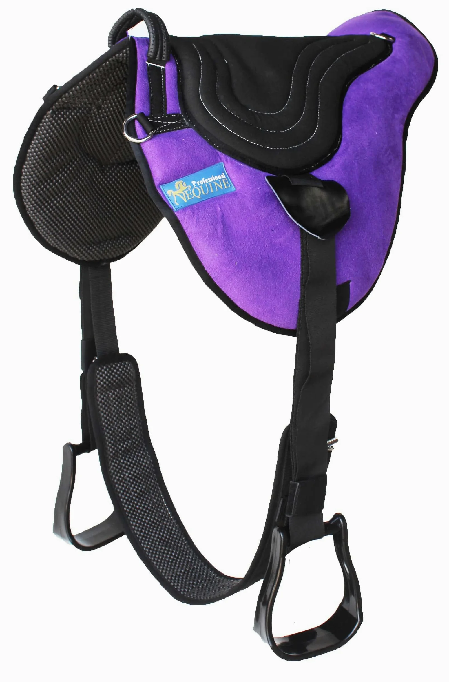 CHALLENGER Horse Western 39192PR - Almohadilla antideslizante de neopreno con cincha, color morado