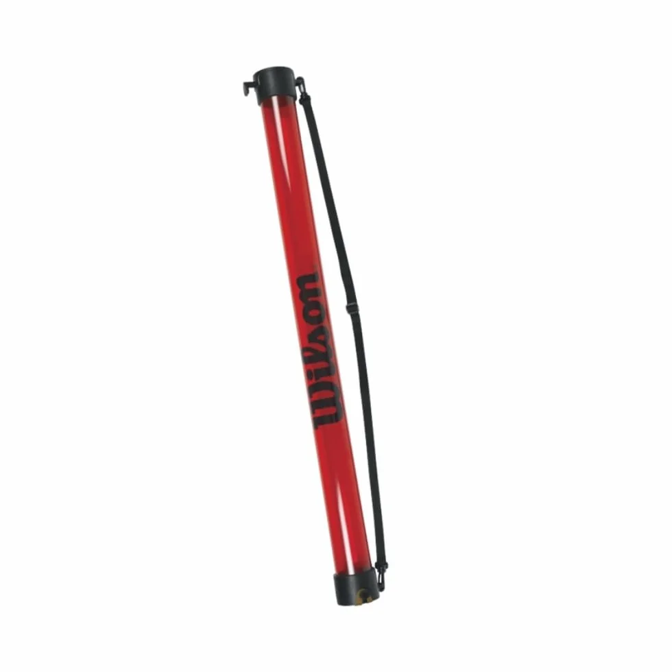 Wilson Tubo recogepelotas, Ball Pick Up Tube, Contiene hasta 18 Pelotas, Rojo, WRZ323800