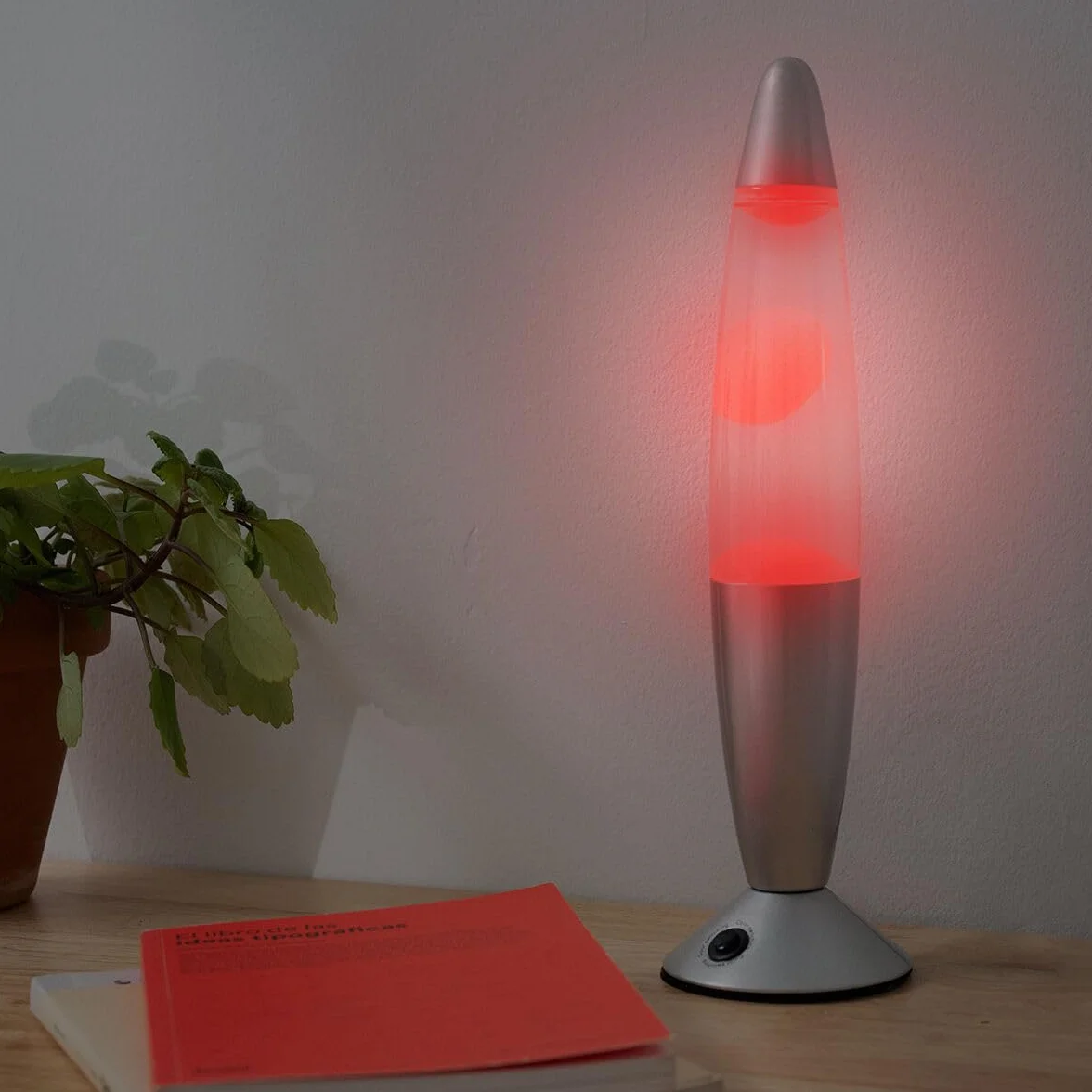 InnovaGoods® Lampara de Lava 25 W, Lámpara de Lava Relajante, 7 colores LED RGB, 3 LED RGB 1,5 W