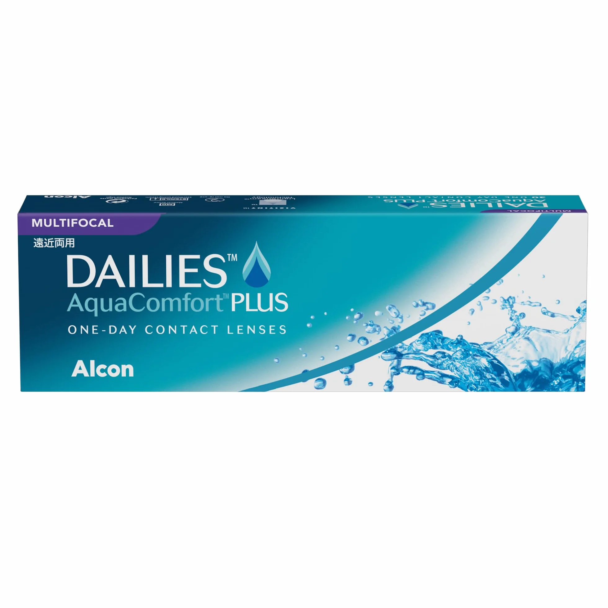 Dailies AquaComfort Plus Multifocal Lentes de contacto progresivas reemplazo diario Pack 30 R 8.7 mm D 14.0 mm adición alta -1.75 Diopt