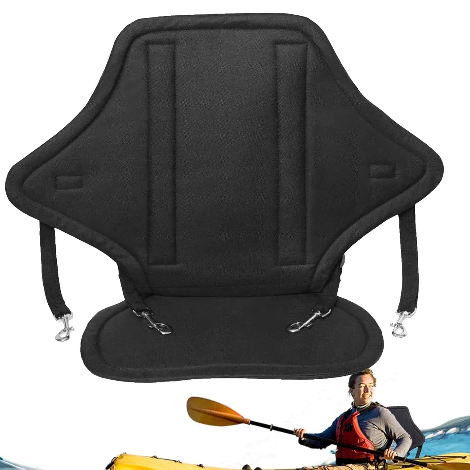 Asiento de paddleboard | Silla de apoyo de espalda desmontable con correa ajustable, asiento de silla de canoa, para hombres, mujeres, jóvenes, adolescentes, aficionados, entusiastas