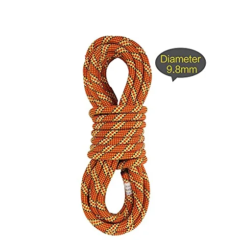 Cuerda Escalada,Cuerda Paracord Cuerda dinámica de escalada de roca Senderismo al aire libre 9.8mm 10,5 mm Diámetro Diámetro Cuerda de potencia de alta resistencia Cuerda de cordón de seguridad Surviv