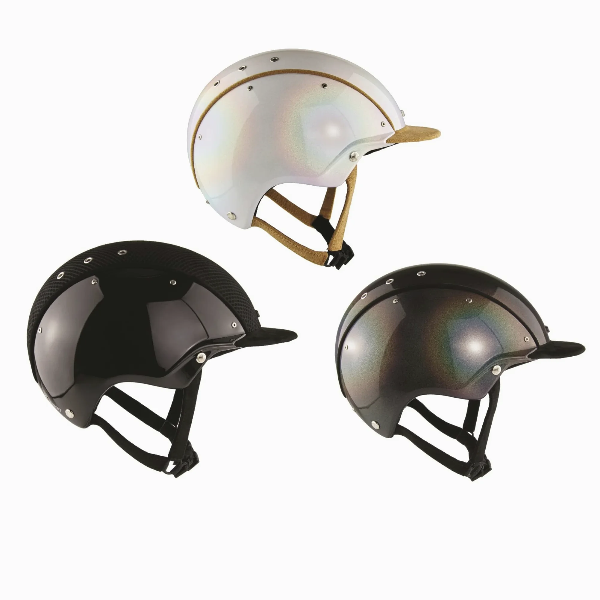 Casco Casco de equitación APART flip flop-gris, flip flop blanco o negro