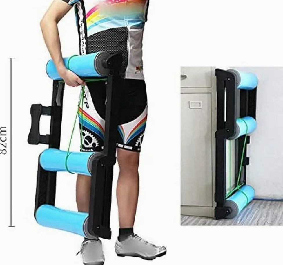 Rodillo de entrenamiento de bicicleta para interiores, se adapta a bicicletas de carretera y montaña, estación de entrenamiento en casa