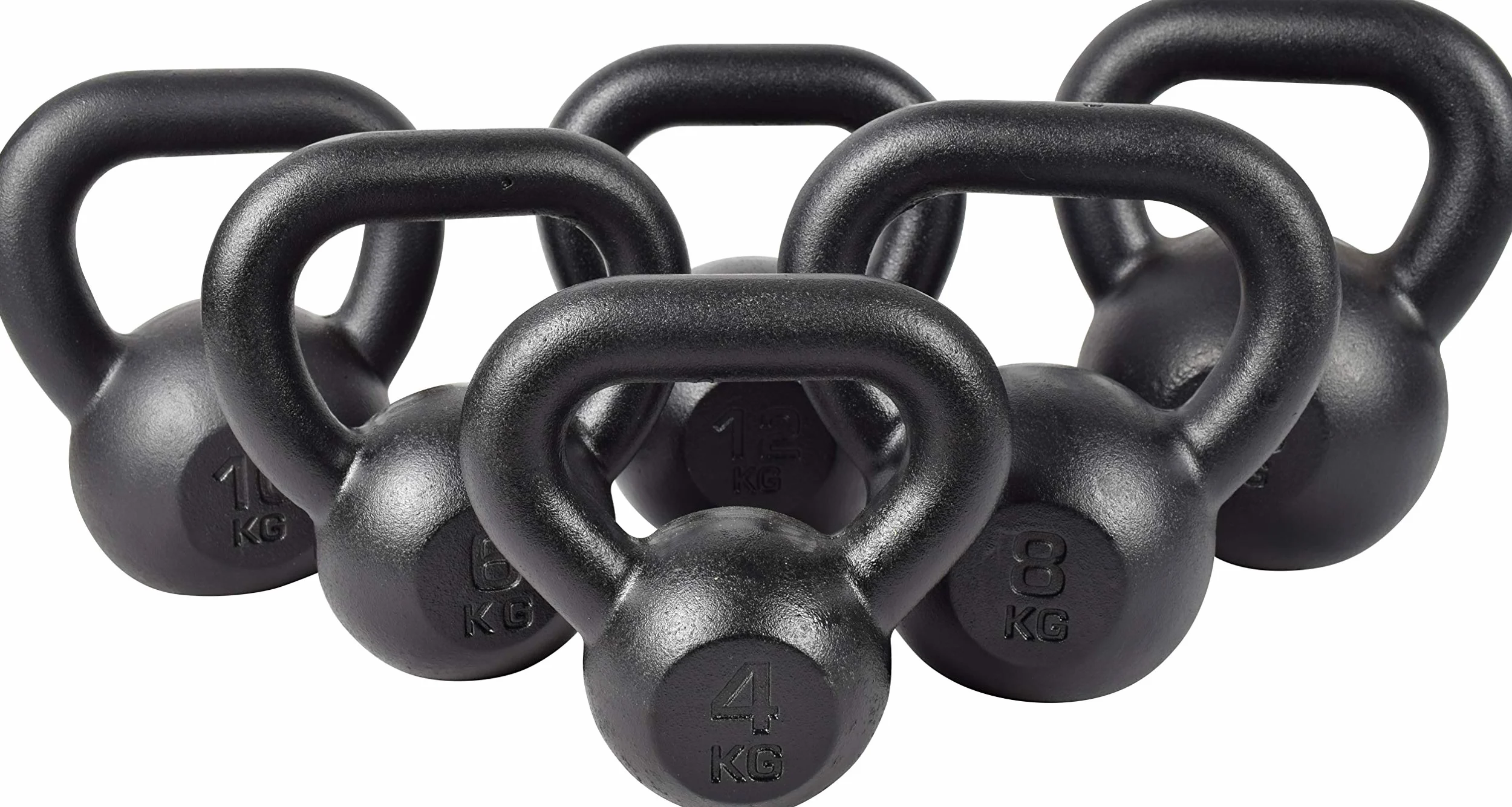 Kettlebell de Hierro Fundido Peso Pesado para Entrenamiento de Fuerza y ​​Cardio Pesa 24kg KAWMET
