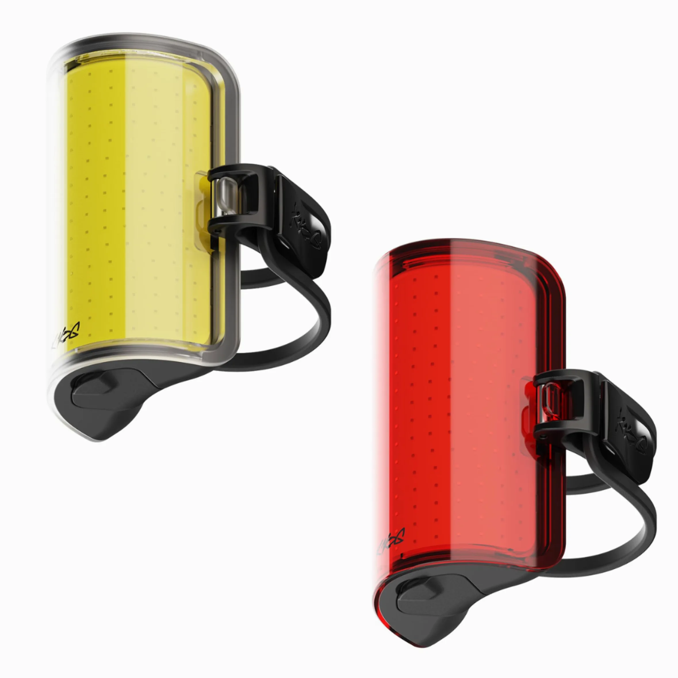 Knog Cobber Reflex - Luces LED para bicicleta, 320 lúmenes delanteros y 170 lúmenes traseros recargables por USB, haz ancho de 330°, 8 modos de luz, impermeable IP67