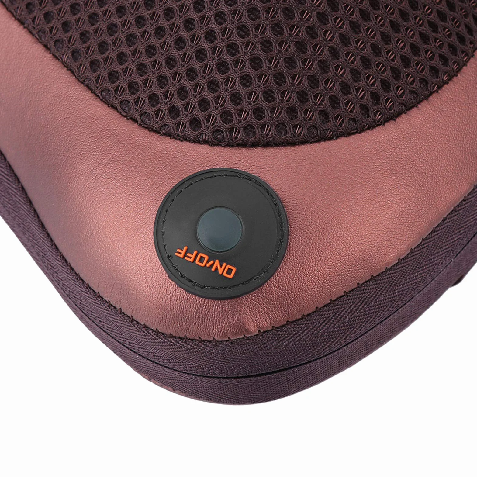 Estink Cojín de Masaje Shiatsu para Espalda, Hombros y Cintura, con Protección Contra Sobrecalentamiento, Apagado Automático, Café