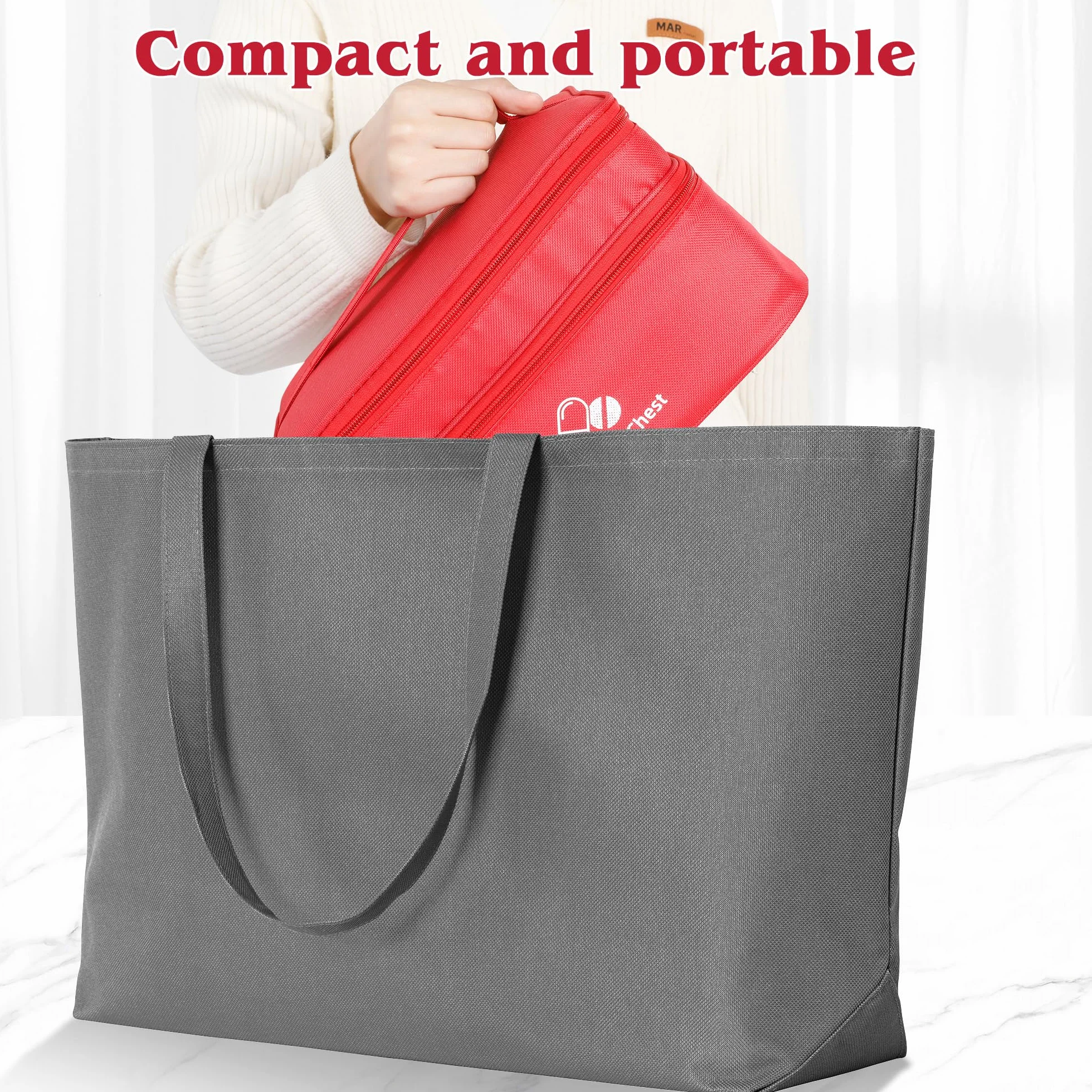 Romon Bolsa Primeros Auxilios Portátil Impermeable Gran Capacidad Botiquín Médico Vacío Rojo