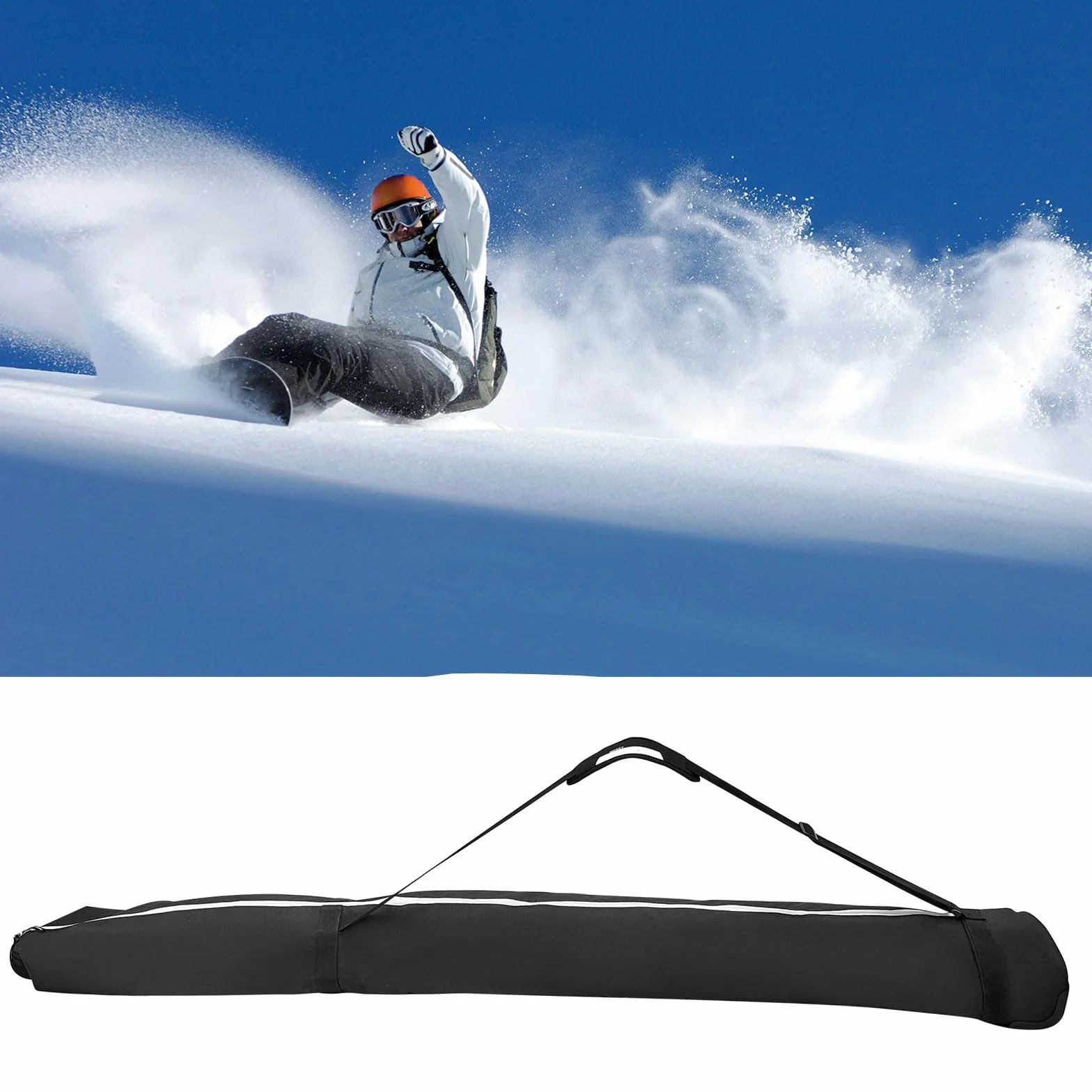 Bolsa de snowboard con ruedas, bolsa de esquí acolchada para viajes, snowboard, bolsa de viaje para snowboard y botas