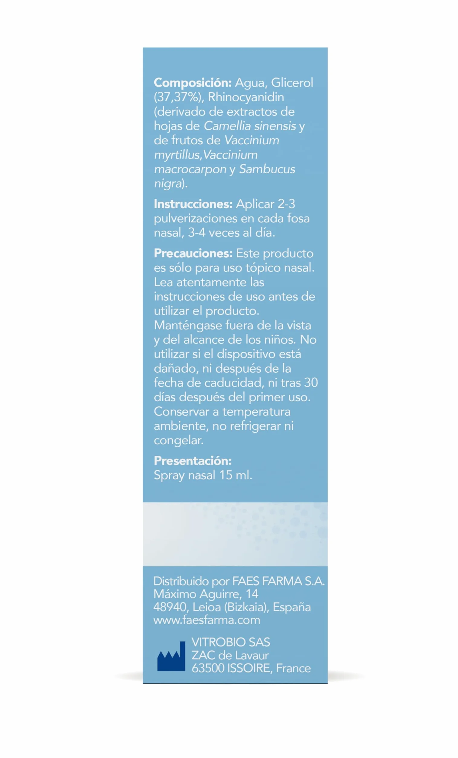SinusOL+ Spray Nasal con Glicerol y Polifenoles Naturales, Tratamiento Rinosinusitis - 15 ml