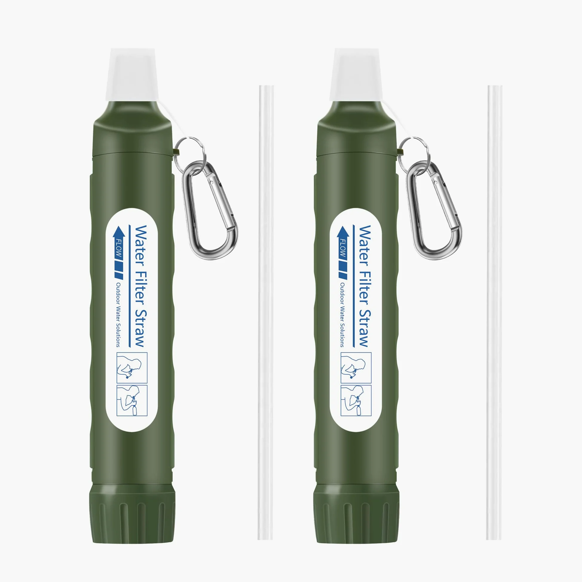 Pajita de filtro de agua personal, purificador de agua portátil de 4 etapas certificado NSF, sin BPA, equipo de supervivencia de filtración de agua de emergencia para senderismo, camping