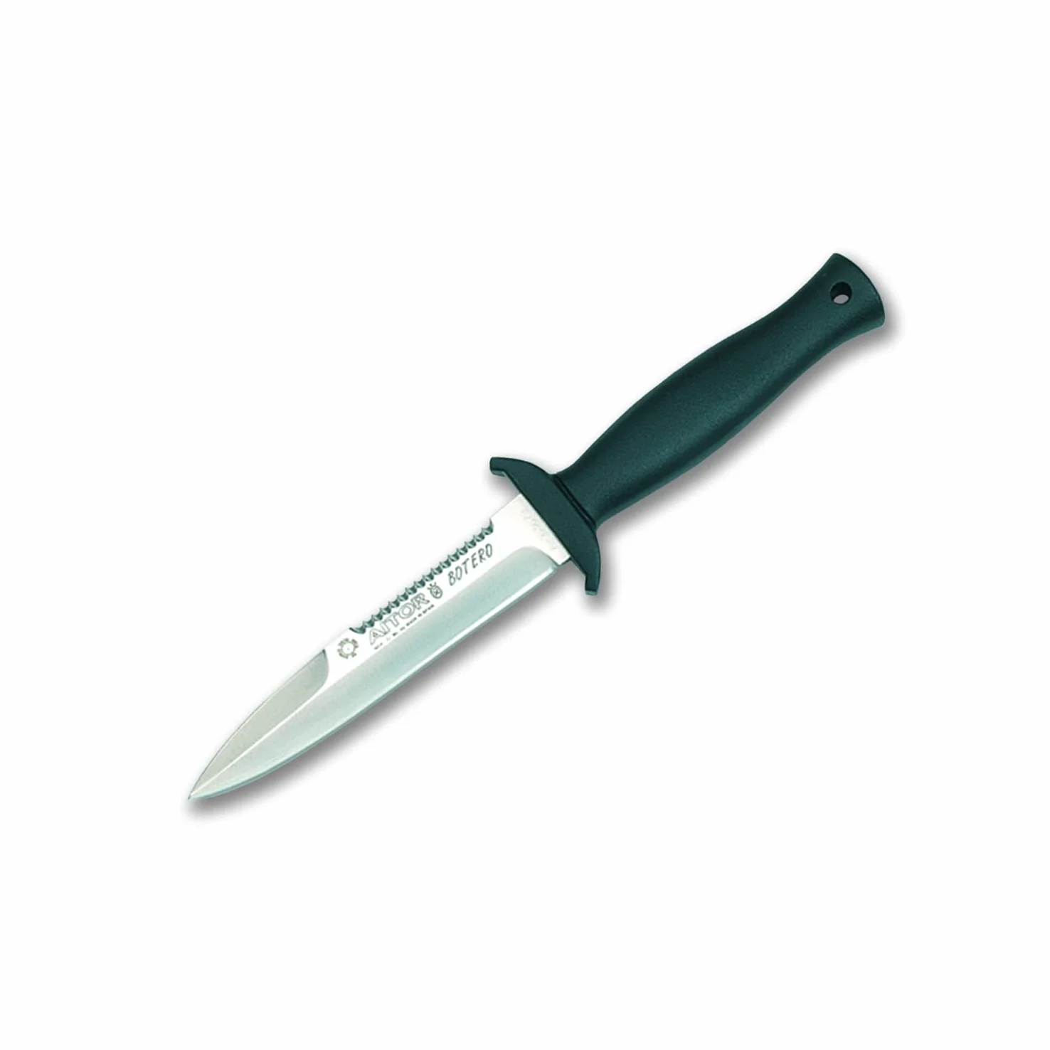 Parabellum Cuchillo Aitor Botero hoja MoVa de 12,5 cm. mango perlalumal y funda de cordura.