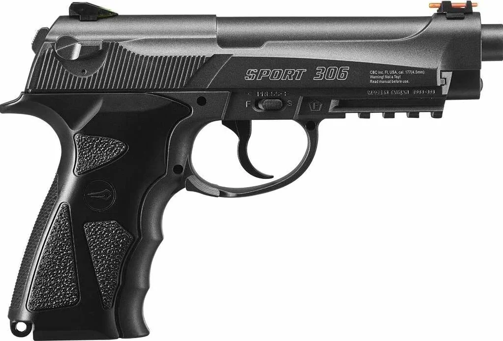 Pack Pistola de balines (perdigones Bolas de Acero BB's). Arma de Aire comprimido CO2 Tipo Beretta 92 Calibre 4,5mm (2.52 Julios)