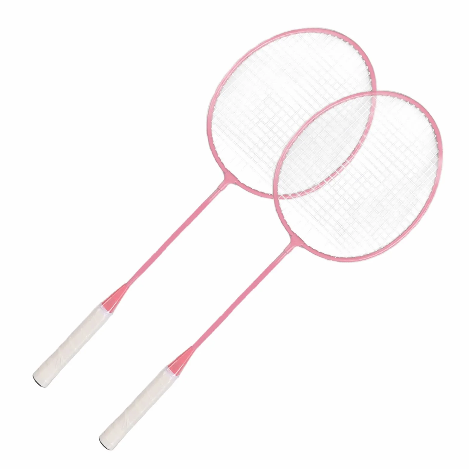 Keenso Juego de Raquetas de Bádminton K1134 Aleación de Hierro con Bolsa de Almacenamiento Rosa