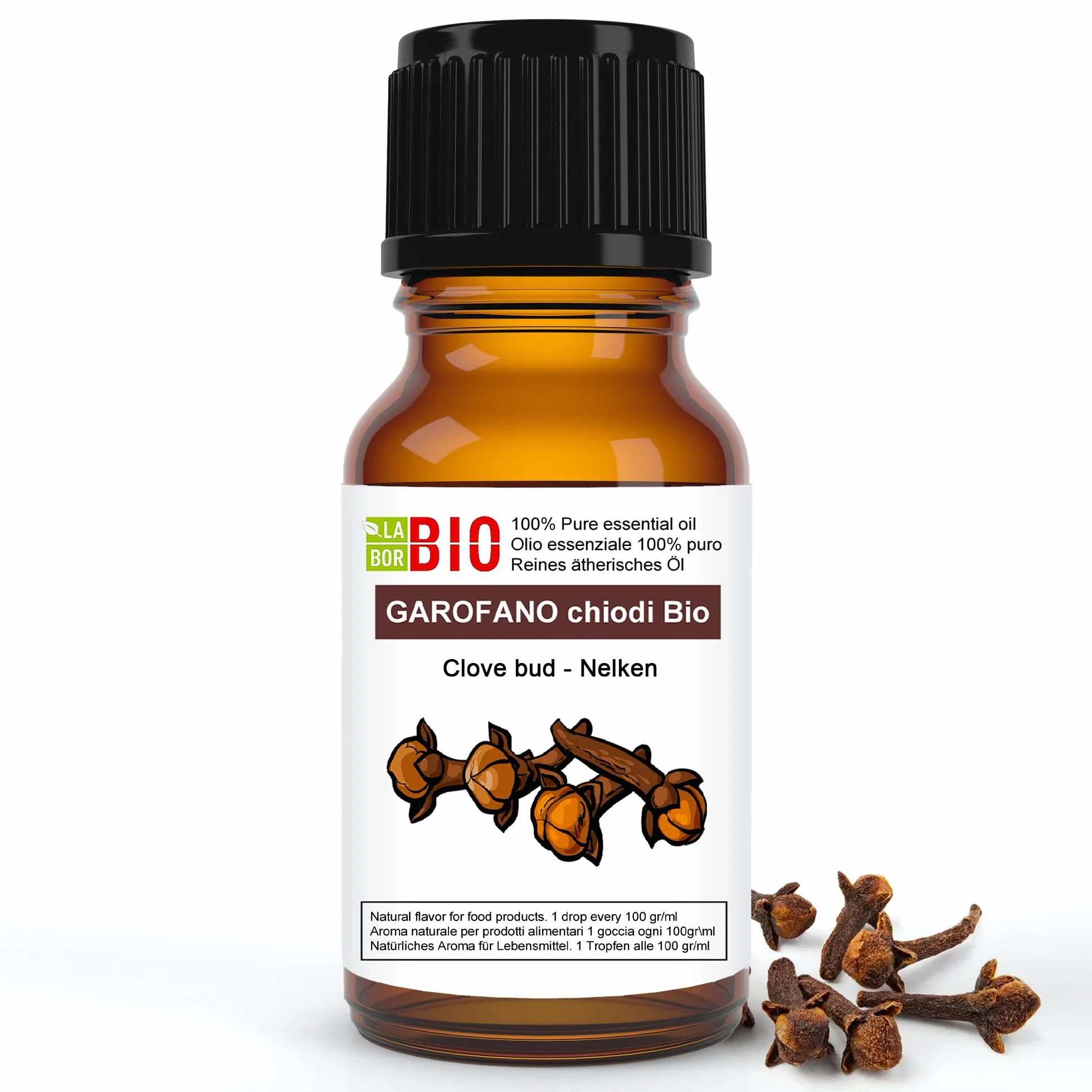 Clavo Bio Aceite Esencial 100% Puro 10 ml - Laborbio