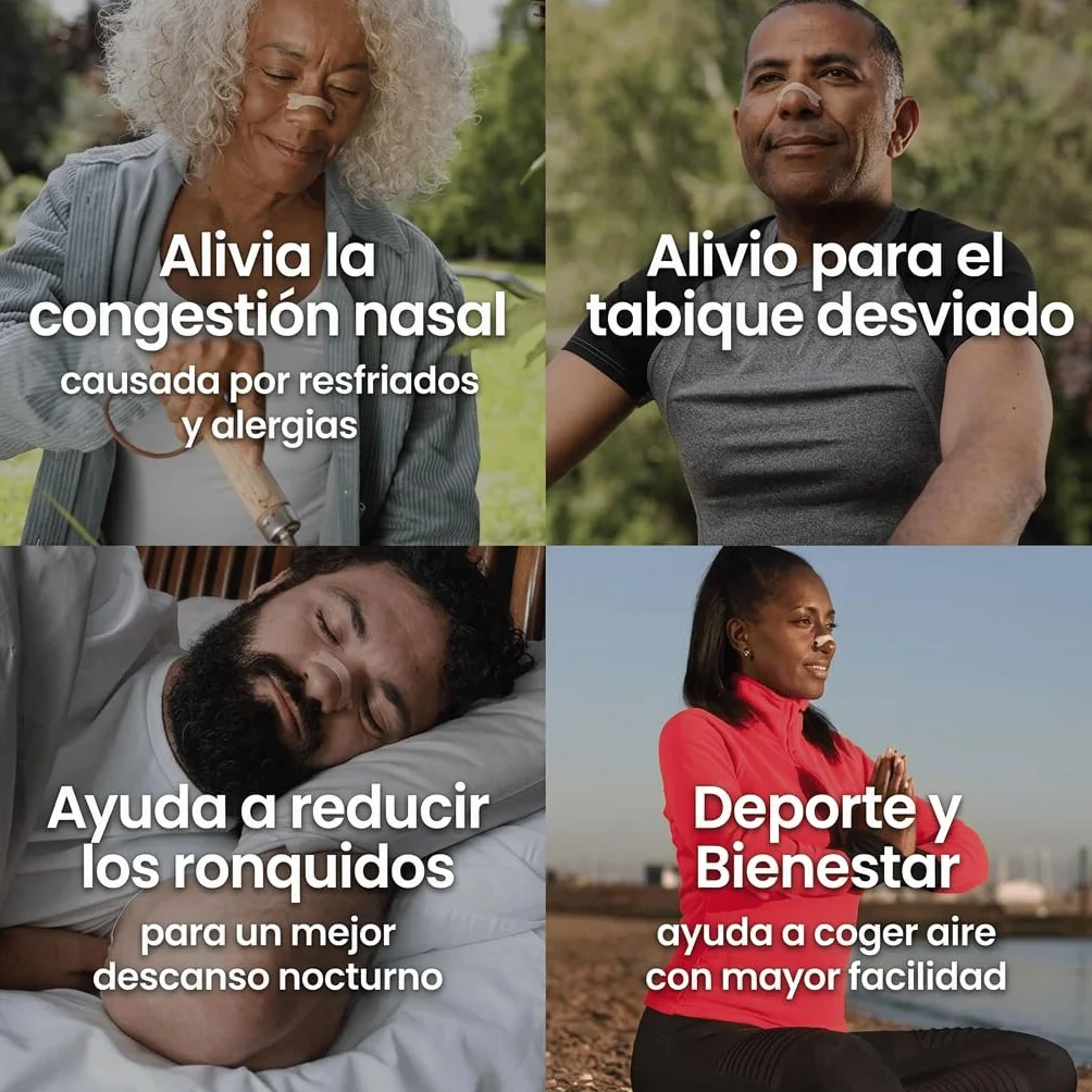 Breathe Right Clásicas 30 Tiras Nasales Alivio Congestión Nasal Reducir Ronquidos Grande