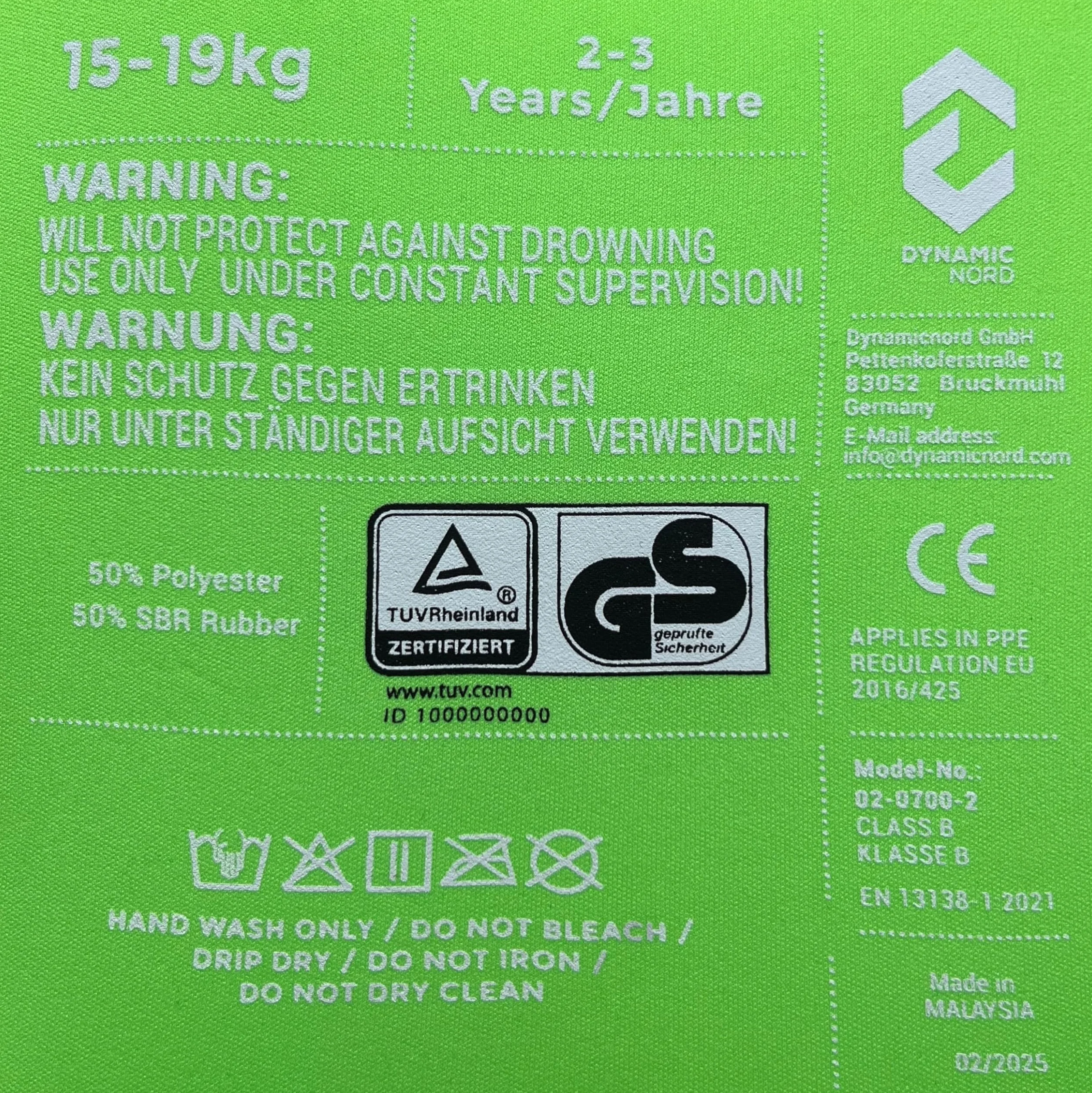 Chaleco de Natación Premium para niños - Diseñado en Alemania - Ayuda de natación de 15-19 kg y 19-30 kg, Ayuda de flotabilidad, Chaleco de flotabilidad, Swim Vest