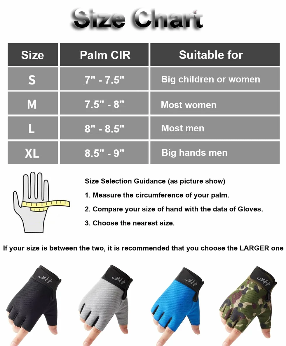 SUJAYU Guantes sin dedos, guantes de pesca, guantes de remo, guantes de vela, guantes de remo, guantes de kayak, guantes de agua, guantes deportivos, guantes de pesca para hombres y mujeres (gris, S)