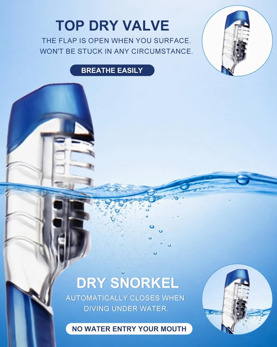 Equipo de Snorkel para Adultos - Máscara de Buceo Seca - Gafas de natación - Máscara de Buceo - Máscara de Buceo - Máscara de Buceo - Máscara de Buceo - Máscara de Buceo