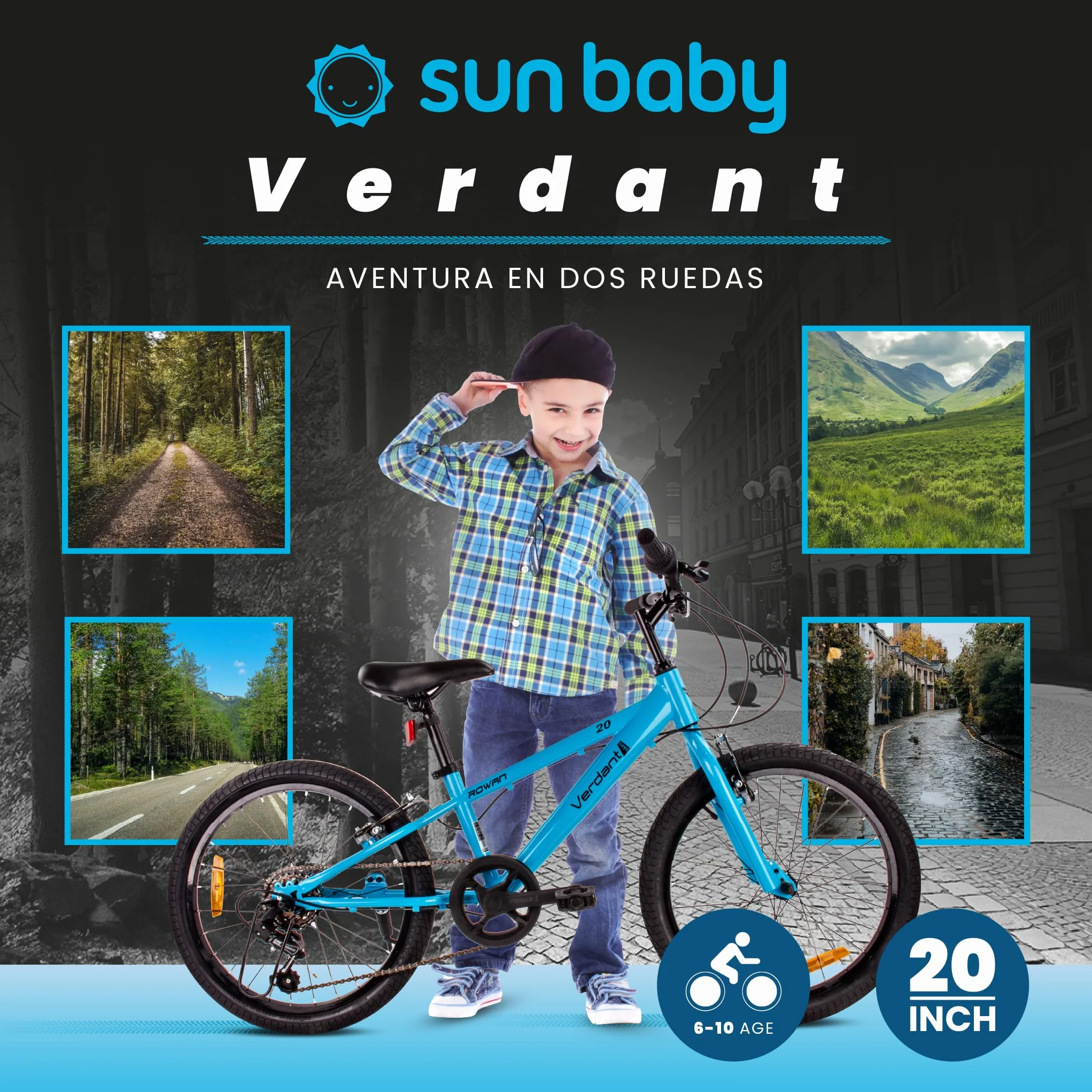 Shimano Verdant Bike Bicicleta Infantil 20 24 Pulgadas Altura Ajustable