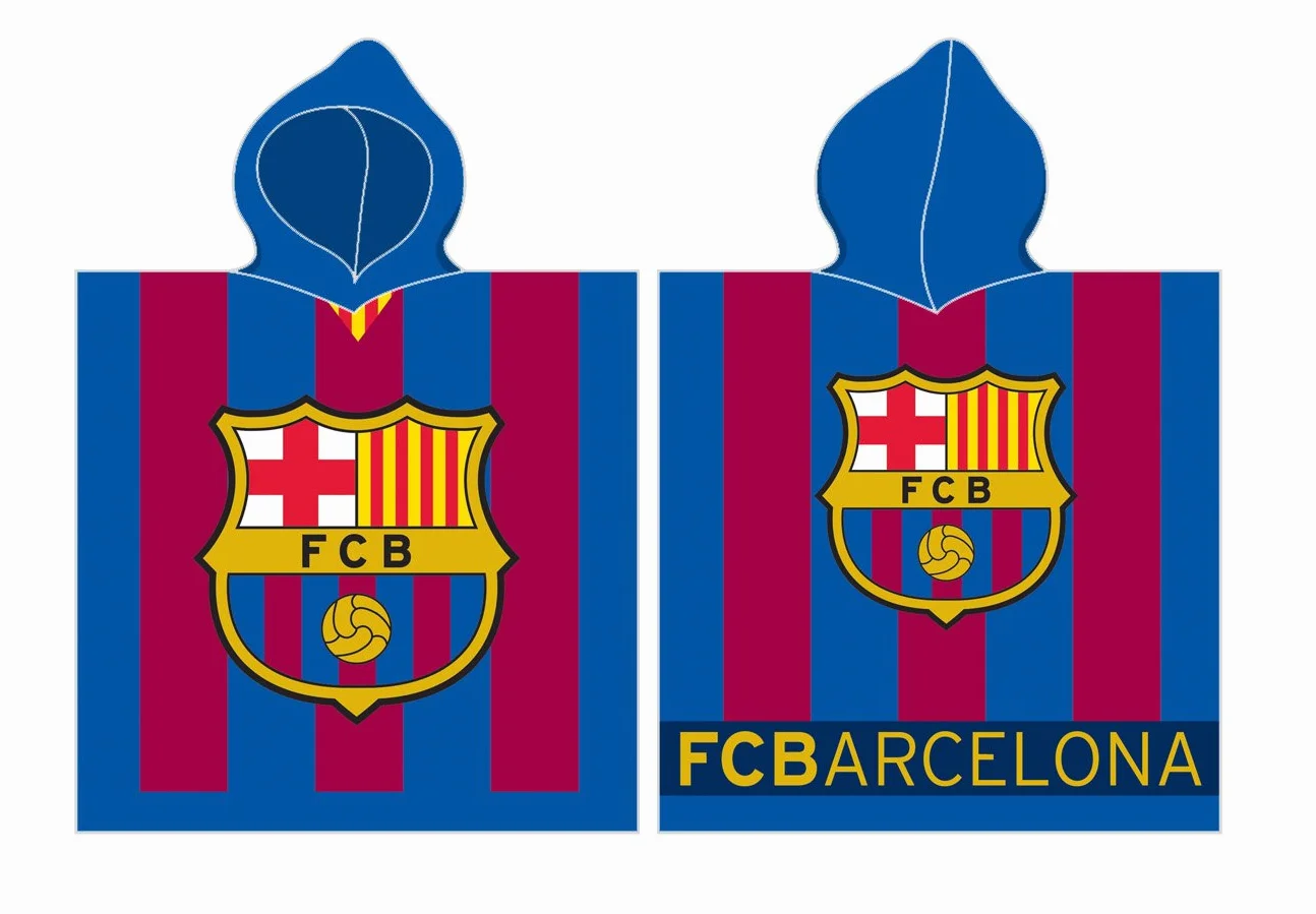 FC Barcelona Poncho 60 x 120 cm Rizo Poncho toalla fcb8001
