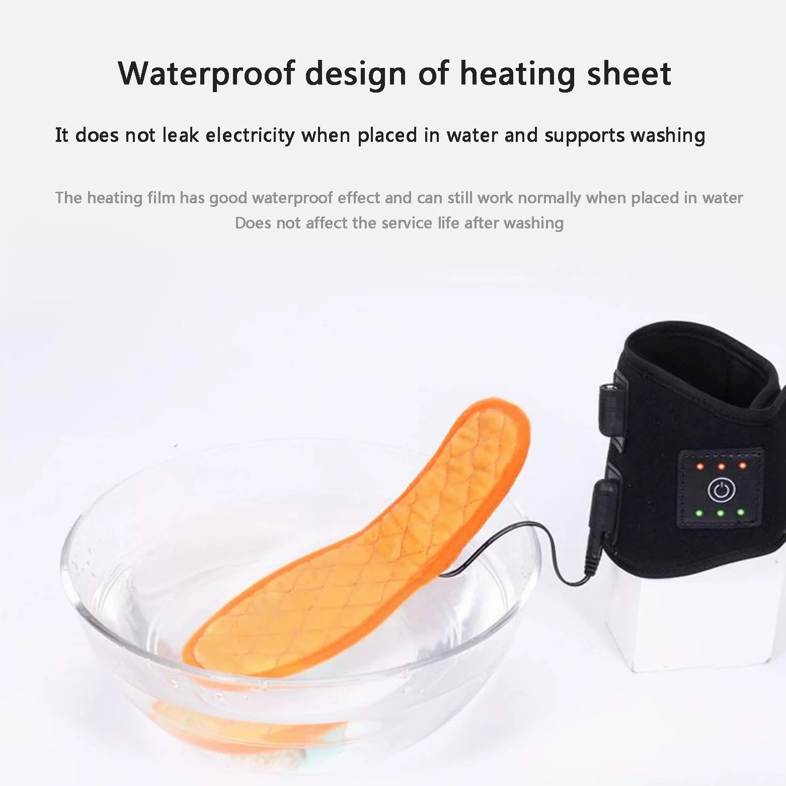 NANANA Plantillas Calefactables, Climatizada Plantillas, Suelas Calentables, Plantilla de Calefacción USB Lavable, Productos Esenciales para Mantener el Calor en Invierno, Lavable,B,38